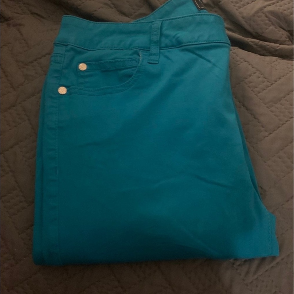 Celebrity Pink Teal Skinny Jeans